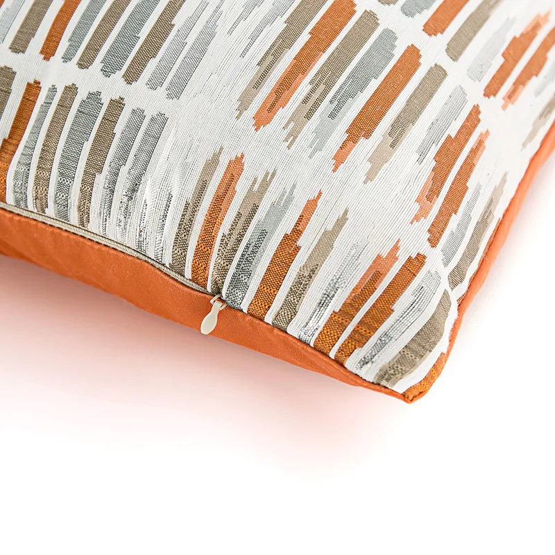 Light Luxury High quality Satin Jacquard Lumbar Pillowcase Pillow Case Sofa Bed Room Chair Cushion Cover 30x50 45*45 Home Decor