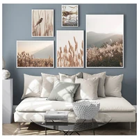 reed warbler wheat quotes farm landscape wall art canvas painting nordic posters and prints wall pictures for living room decor