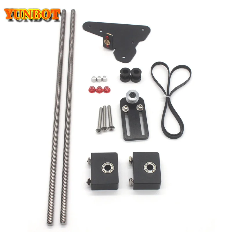 3d printer parts upgrade kits creality ender 3cr10 dual z axis t8 lead screw kits bracket aluminum profile with belt pulley free global shipping