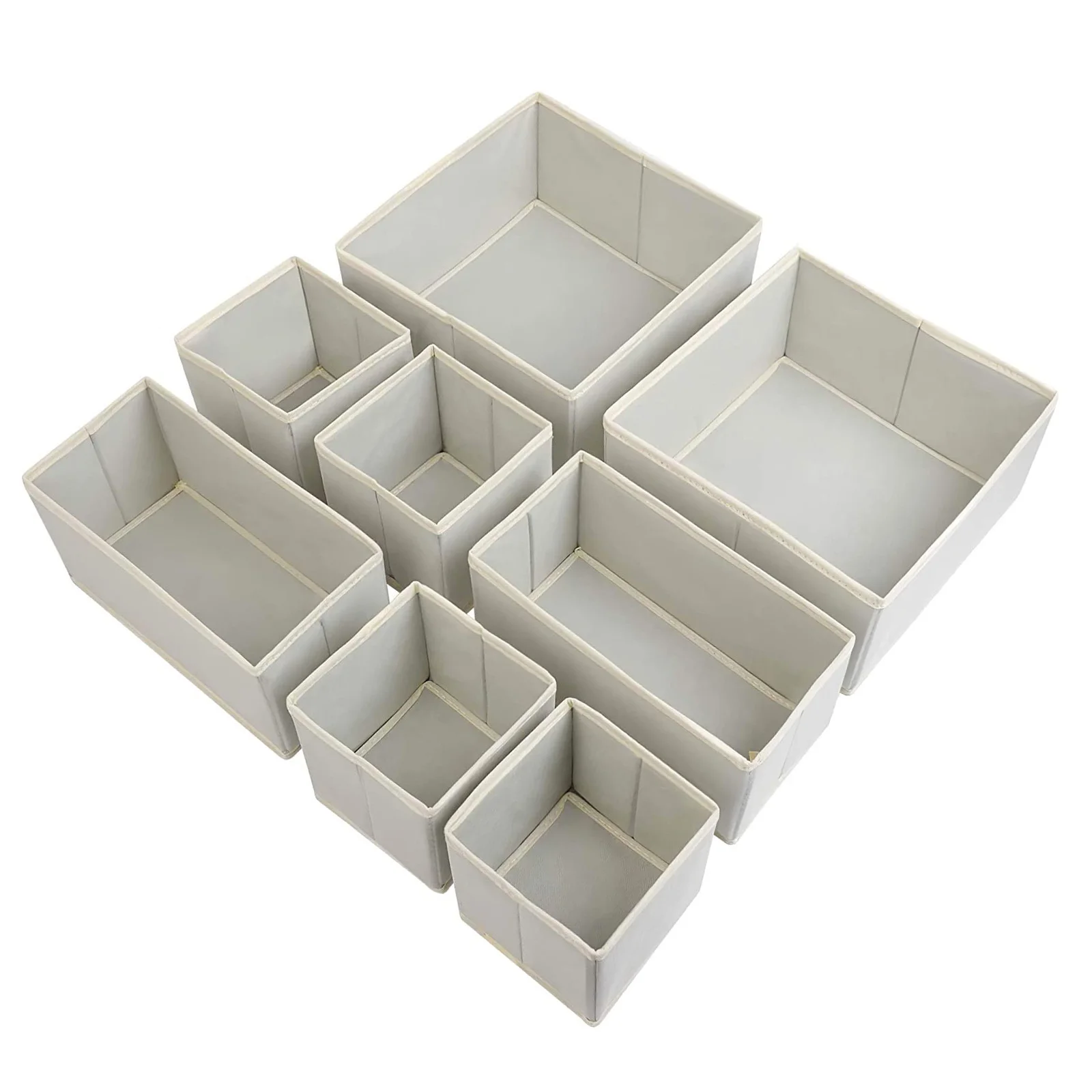 

Dormitory Closet Organizer For Underwear Socks Home Separated Storage Box 8 Grids Bra Storage Foldable Drawer Organizer Box