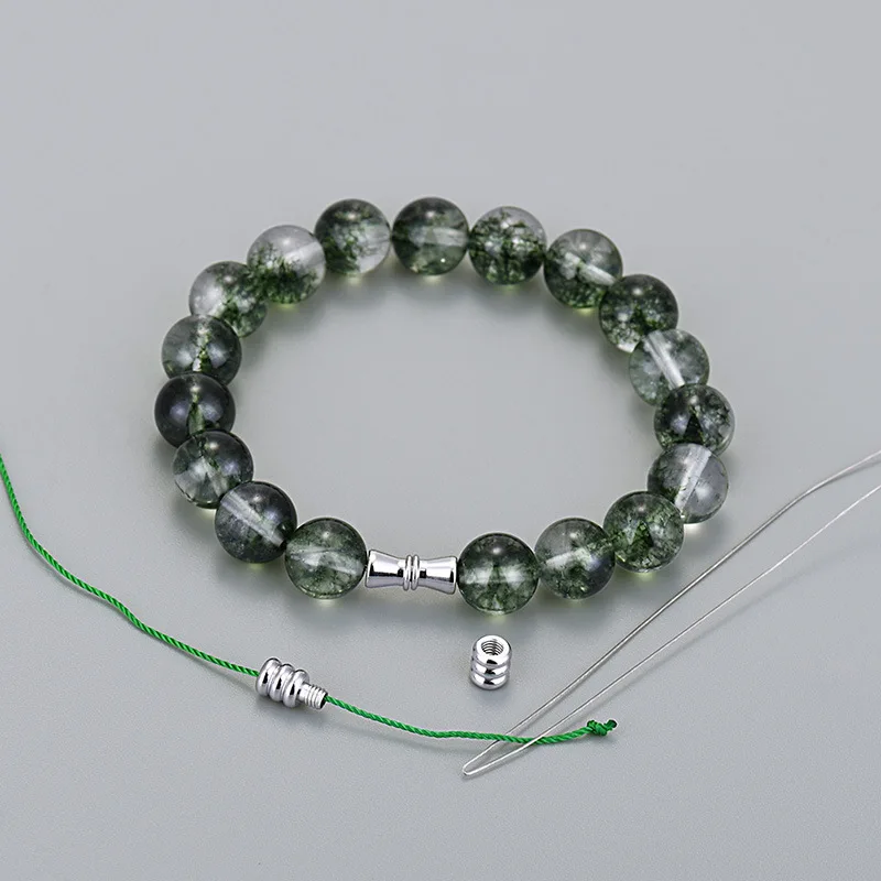 1pcs Silver Color Connection Buckle Tube Barrel Round Strong Magnetic Clasp Beads for Bracelet DIY Jewelry Making Accessories