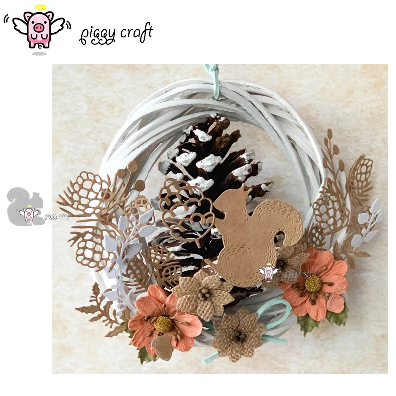 Свинья для рукоделия металлические режущие штампы высечки форма белка и орех