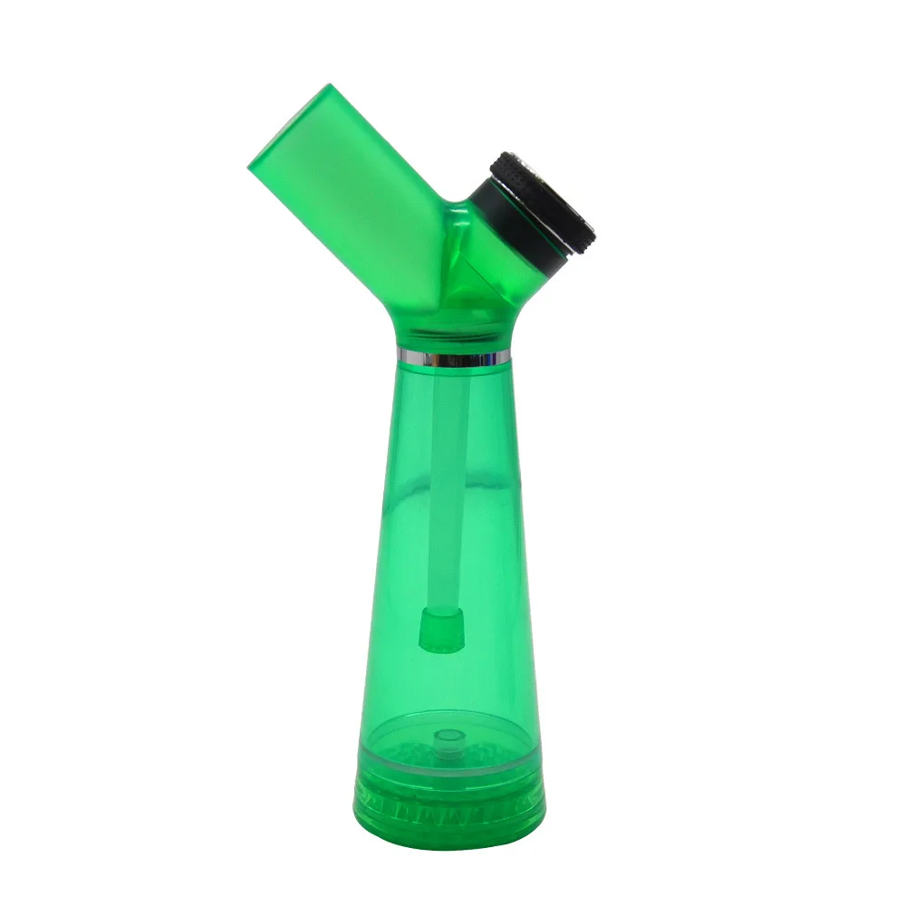 

Plastic Smoking Pipe with Herb Grinder Base Multi Colors