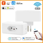 Смарт-розетка Tuya 10 A16A, Wi-Fi, голосовое управление, таймер