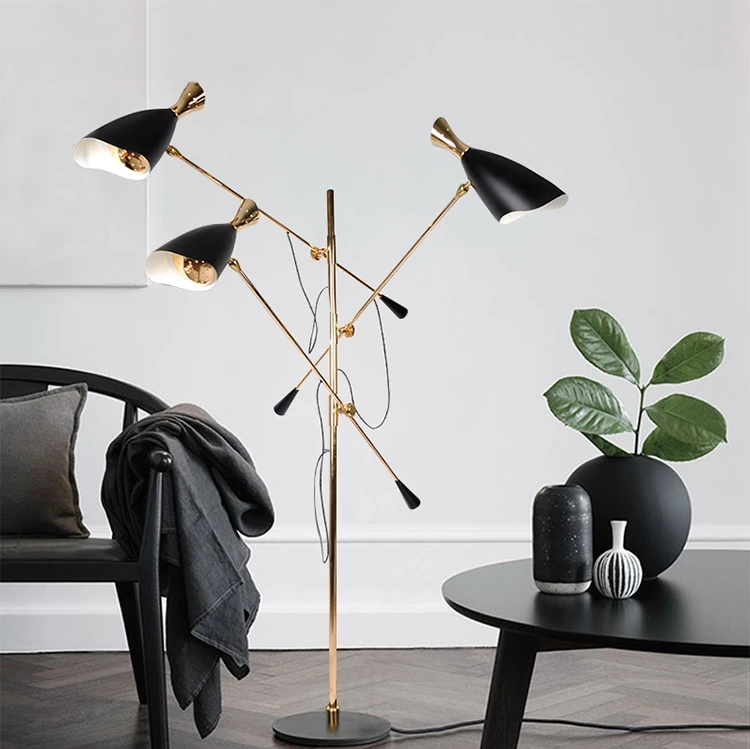 구매 현대 검은 금속 플로어 램프 레스토랑 바 빌라 호텔 홈 거실 독서 빛 FA146 옆에 침실