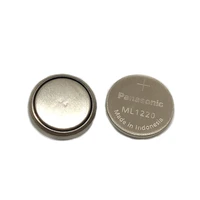 12pcslot new battery for panasonic ml1220 3v ml 1220 rechargeable cmos rtc bios back up cell button battery coin batteries