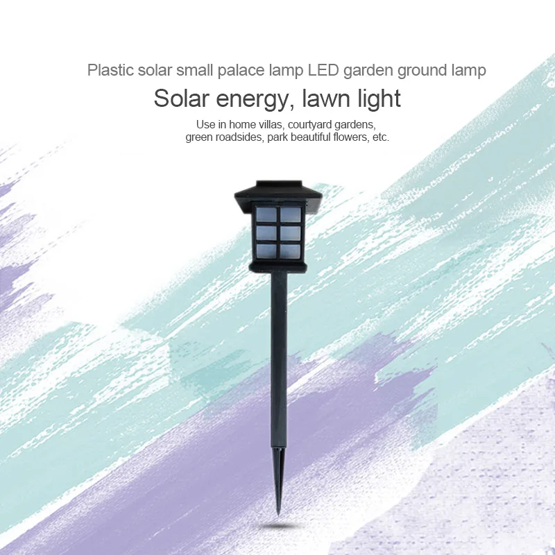 

Bunte Freien wasserdichte LED Solar Lichter Gebaut-In Stakes garten rasen camping lampe birne power-saving aufgeladen Euro stil