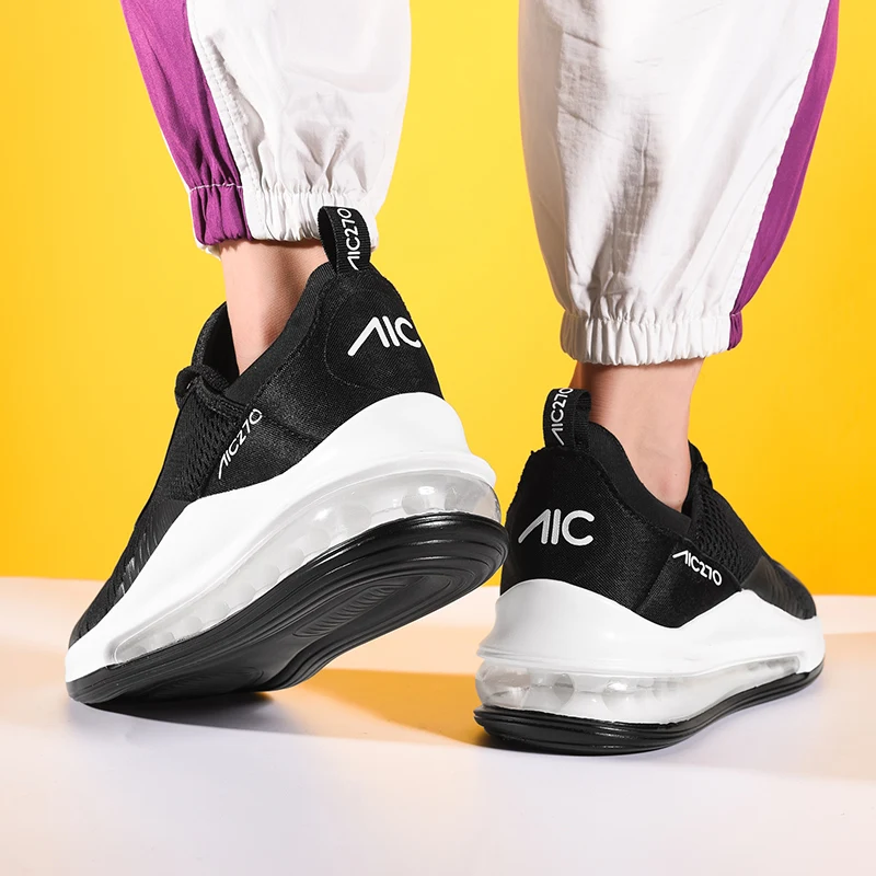 Basketable Shoes For Men Air Cushion Mesh Breathable Wear and heat resistant Fitness Trainer Sport Male Sneakers tenis | Спорт и