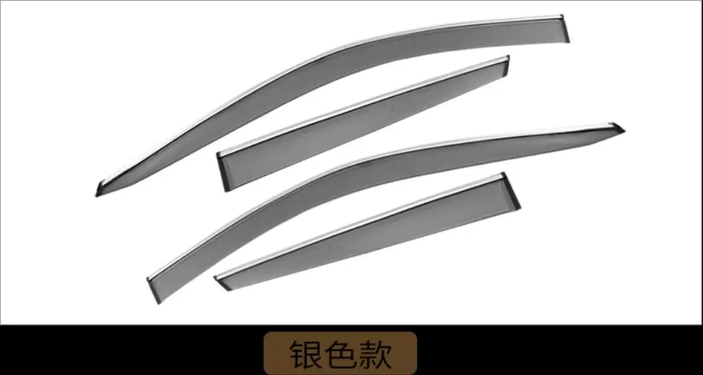 4 шт. хромированный оконный козырек дефлектор солнцезащитный дождь щит для 17-18