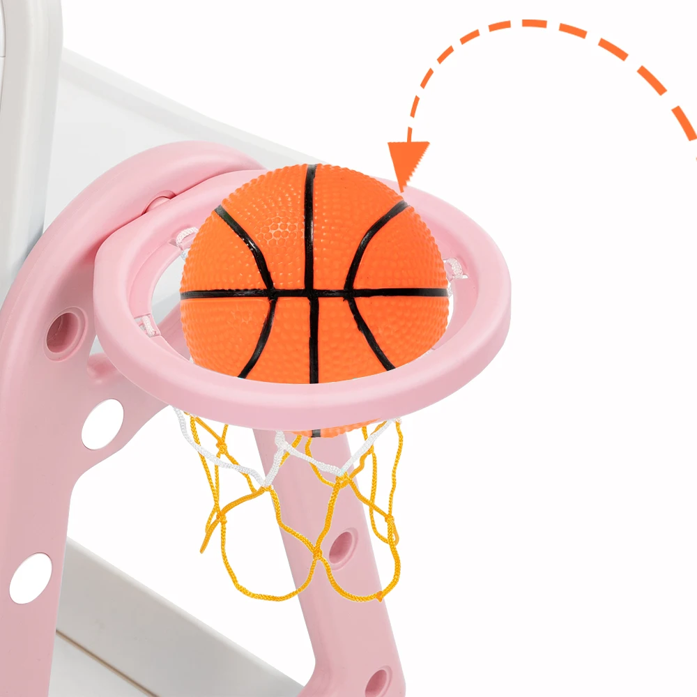 

US Warehouse(52 x 67 x 68) Plastic Children's Table and Chair Drawing Board Set with Shooting Ring 1 Table and 1 Chair