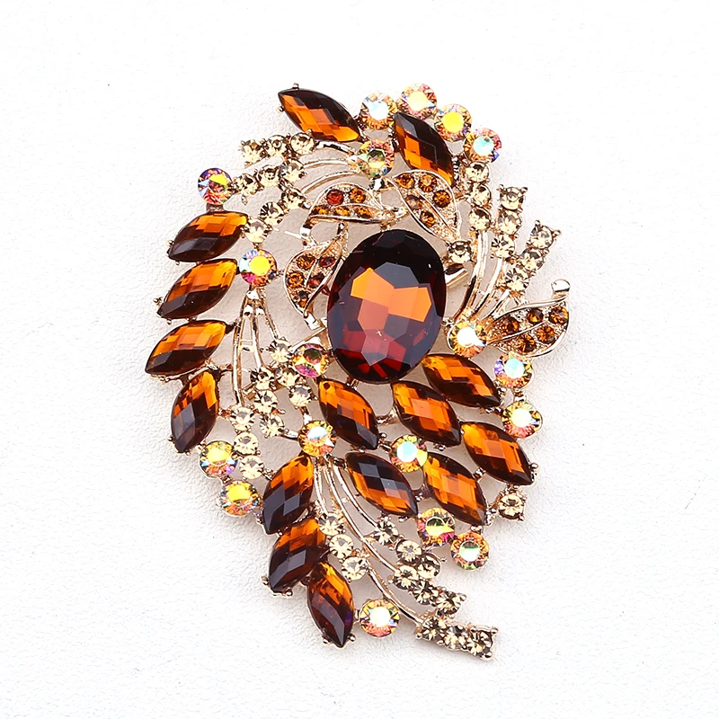 

Beadsland Alloy Inlaid Rhinestone Brooch Design Fashionable High-end Clothing Accessories Pin Woman Gift MM-94