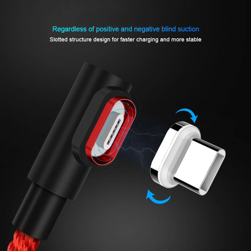 Магнитный Micro USB кабель 8 Pin C адаптер быстрой зарядки для iPhone Xiaomi Huawei зарядное