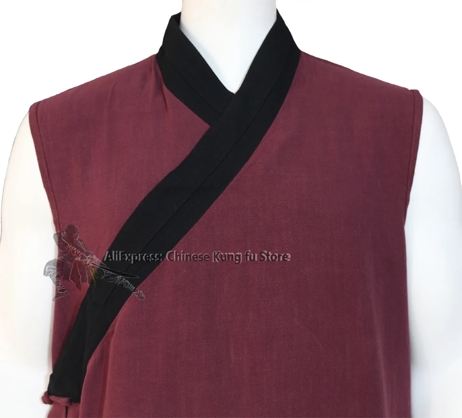 Летний костюм шаолин кунг фу с короткими рукавами одеяния буддийских монахов