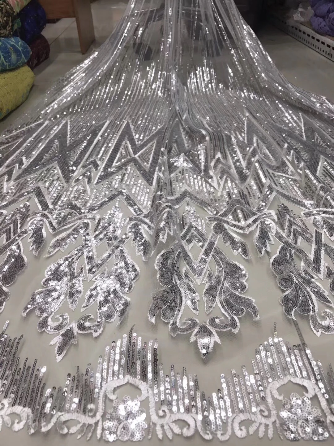 Африканская сухая кружевная ткань 2019 высокое качество кружева нигерийский