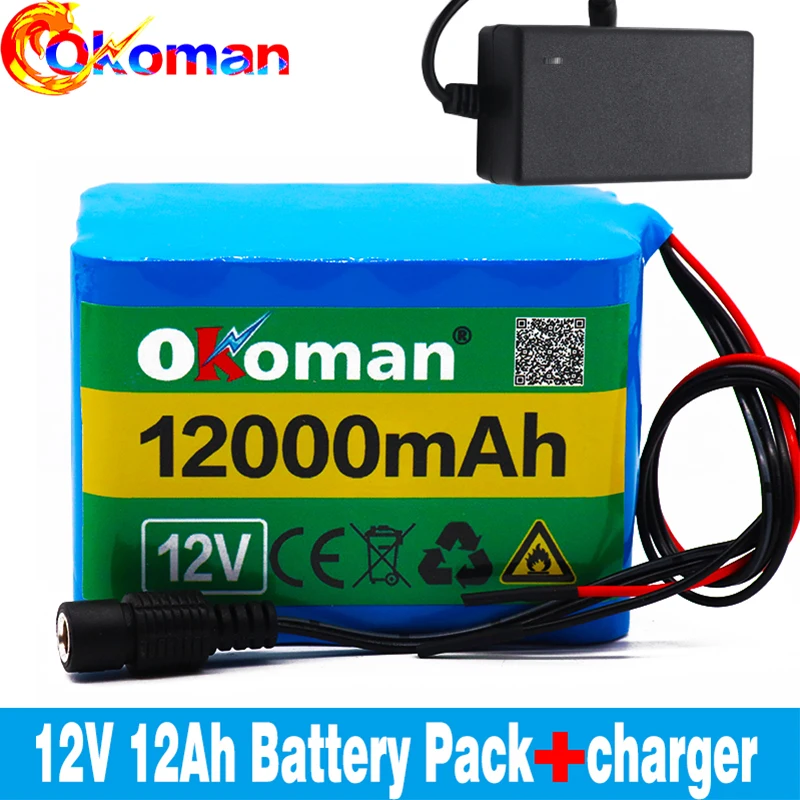 Новый 100% Оригинальный 12V12Ah 18650 литиевая батарея 12v 12000 мАч перезаряжаемый