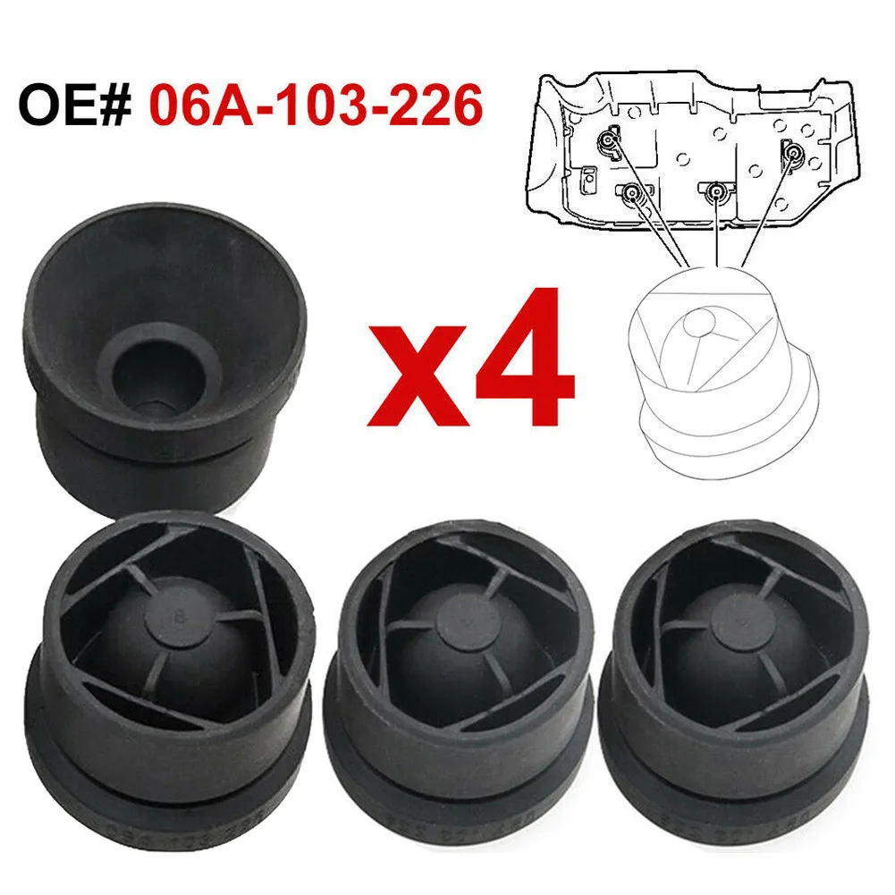 

4PCS Car Engine Cover Rubber Buffer Gasket Clips # 06A103226 Mounting Fixing For A4-A8 For Seat Alhambra 2011-2016