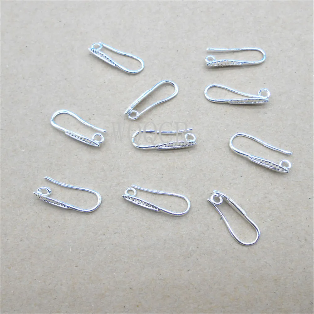 10 шт./партия серьги из серебра 925 пробы в форме листа | Украшения и аксессуары