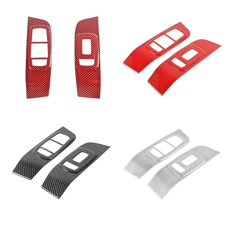 

Fit For Dodge Challenger 2015+ Interior parts Car Window Control Panel Glass Lift Switch Trim Cover Sticker