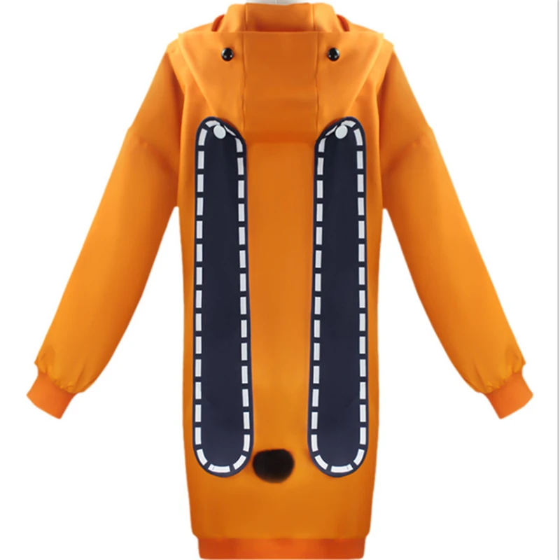 

Disfraz de Cosplay de Anime para mujer de Runa Yomotsuki Sudadera con capucha, chaqueta naranja con calcetines, pijama bonito