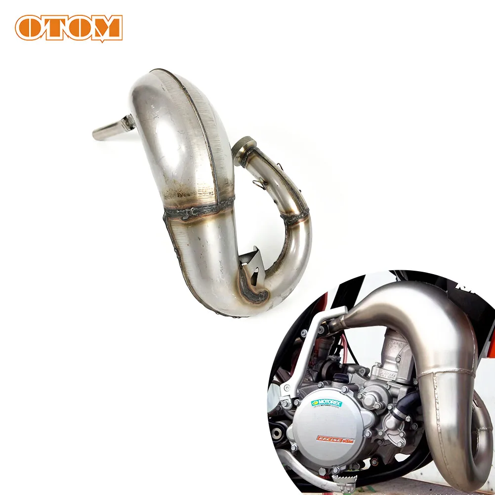

OTOM Motorcycle Modified 47005007100 Front Section For KTM SX XC 85 105 Muffler Exhaust Pipe Steel Full Section Connecting Tube