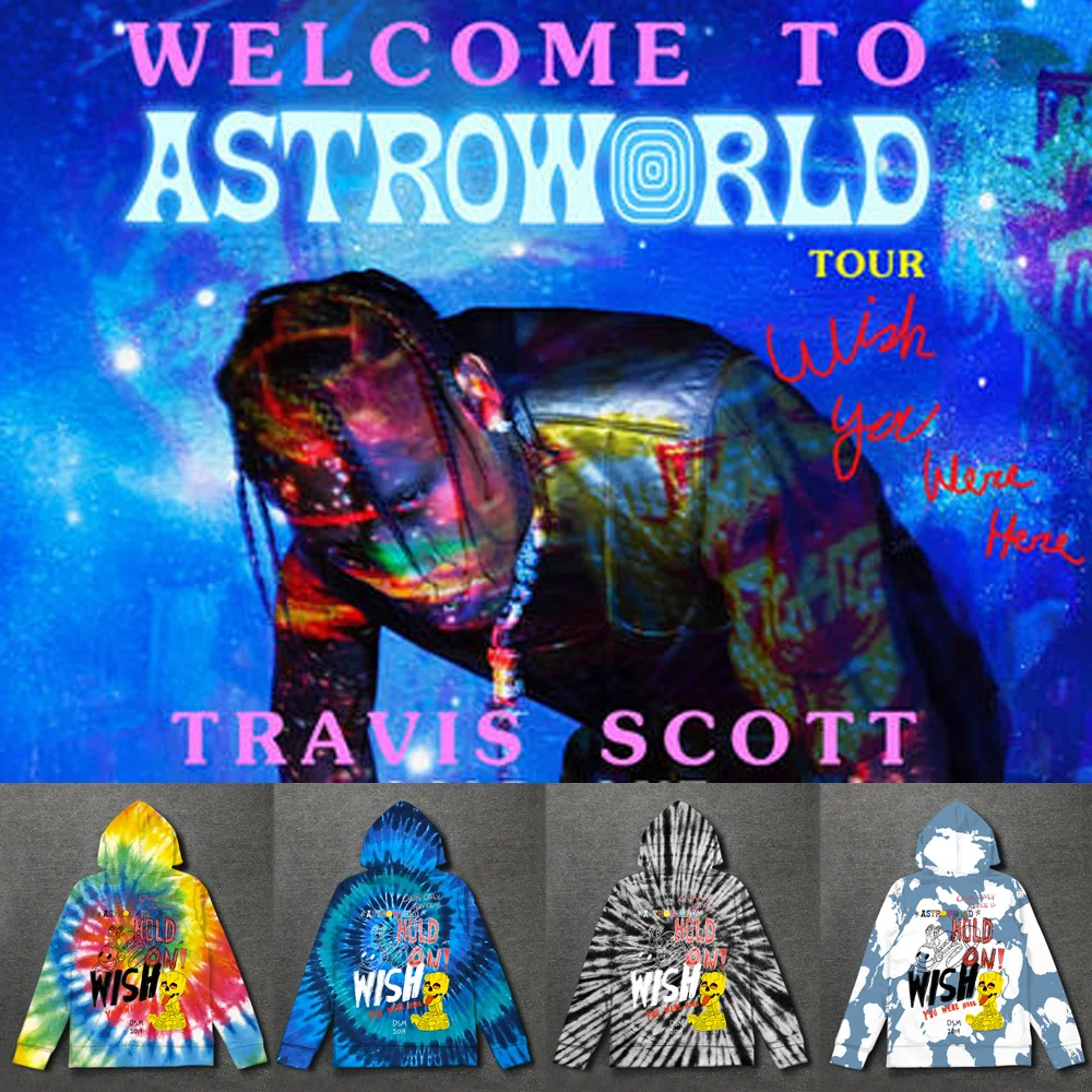 Толстовка с изображением Трэвиса Скотта ASTROWORLD персонализированная