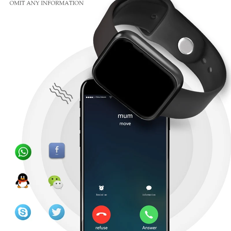 Женские IP68 Водонепроницаемые Смарт-часы P70 P68 Bluetooth 4 0 для Apple IPhone xiaomi LG монитор