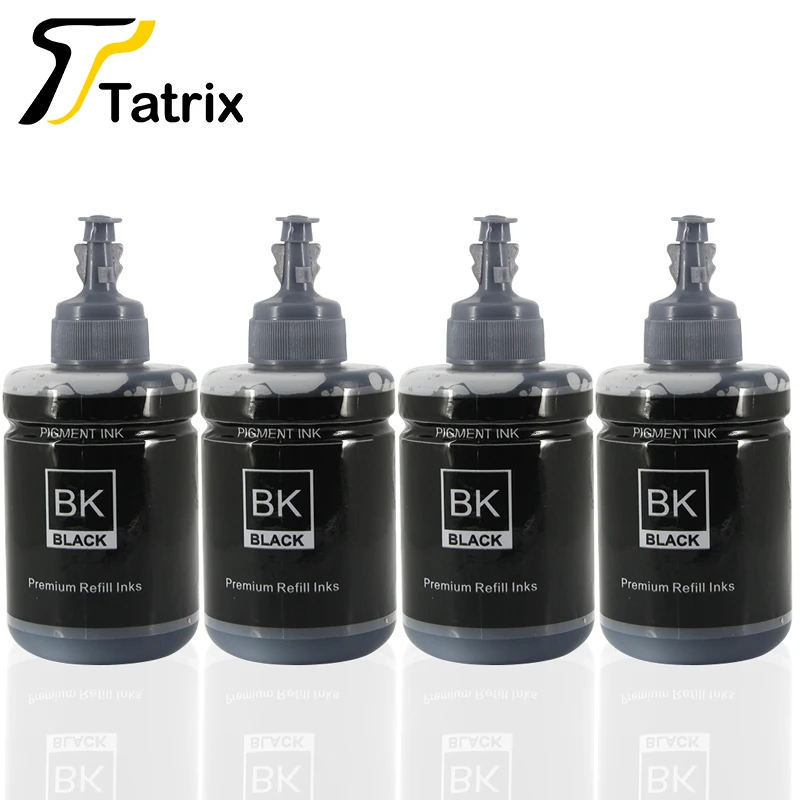 Чернила Tatrix Refill Pigment Ink 140 мл для Epson 774 Ink CISS T774120 T7741 для Epson Workforce M100M201M205L606L655L1455ET-3600 (art.: 3920dbb93bc8a) - 3920dbb93bc8a