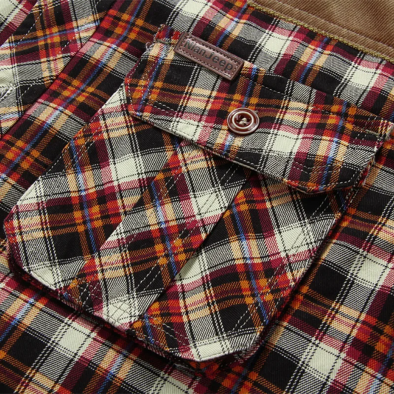 

Military Shirt Men Casual Cotton Shirts Autumn Winter Wool Thick Warm Flannel Shirts Plaid Fleece Dress Shirts Camisa masculina