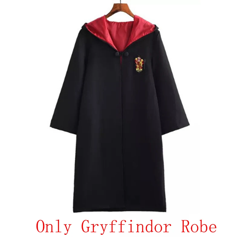 Gryffindor Костюмы для косплея, костюмы Поттера, волшебный халат, плащ, костюм Хогвартс, Униформа, плащ Гриффиндор Слизерин, Рейвенкло, хаффлпуф, Хэллоуин - Цвет: Gryffindor