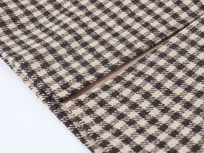 

Toppies Vintage Plaid Skirts Women High Waist Skirts Double Breasted Ladies Streetwear