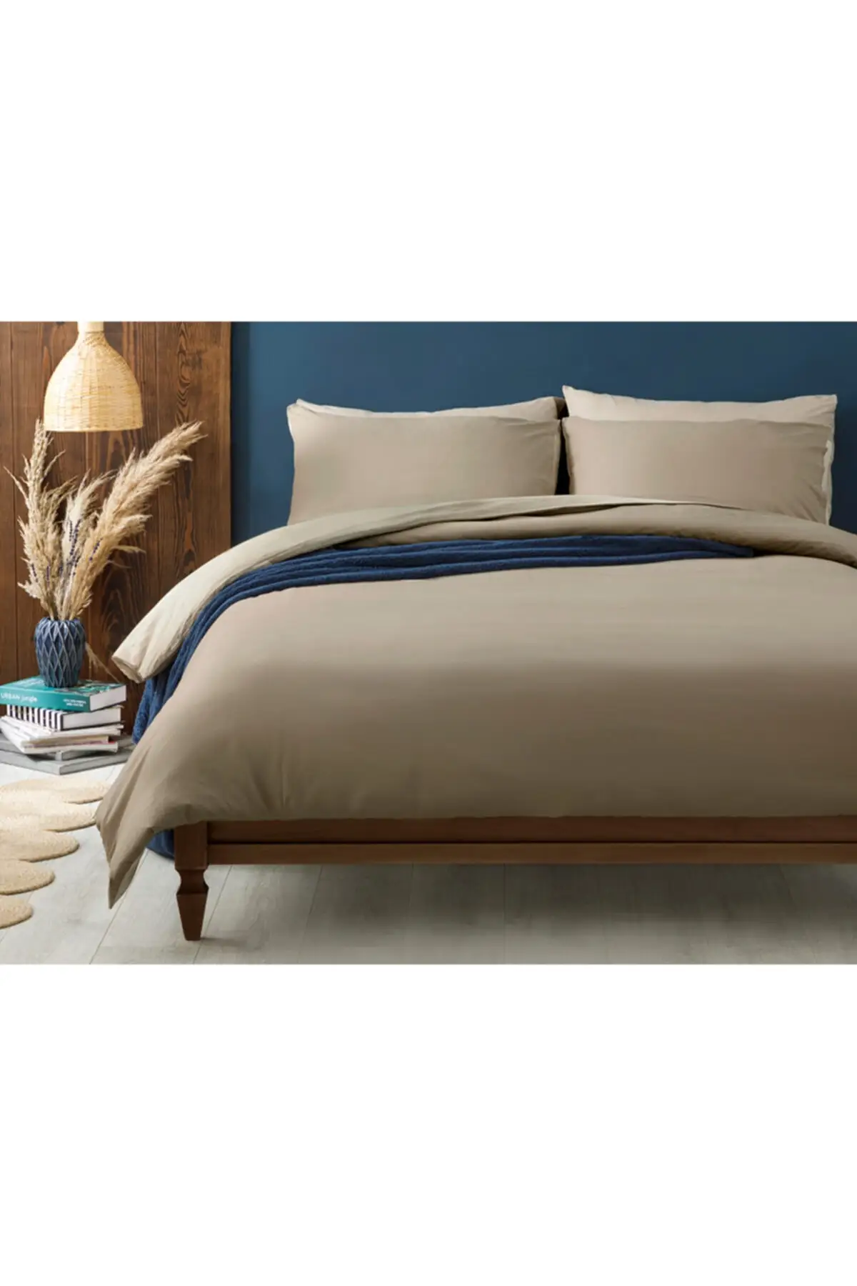 

Plain Cotton Double Personality Duvet cover 200x220 Cm Khaki-beige Cotton Wheel