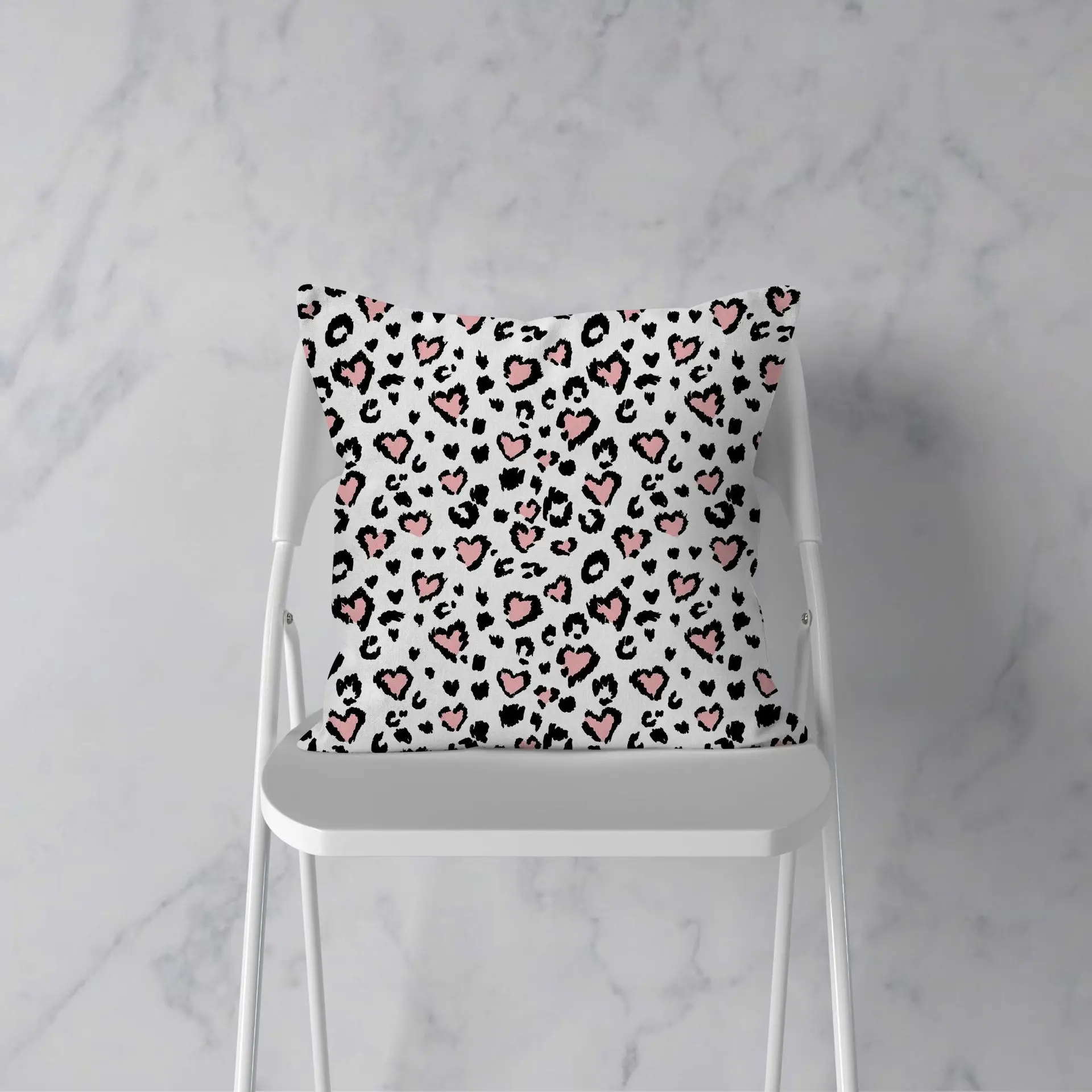 

New Pink Roses Feathers Geometric Cushion Cover Modern Fashion Nordic Simple Pillowcase Decorative Sofa Seat Throw Pillows Cover