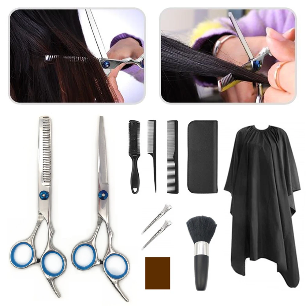 11 шт./компл. филировочные ножницы для салона Профессиональные Парикмахерские