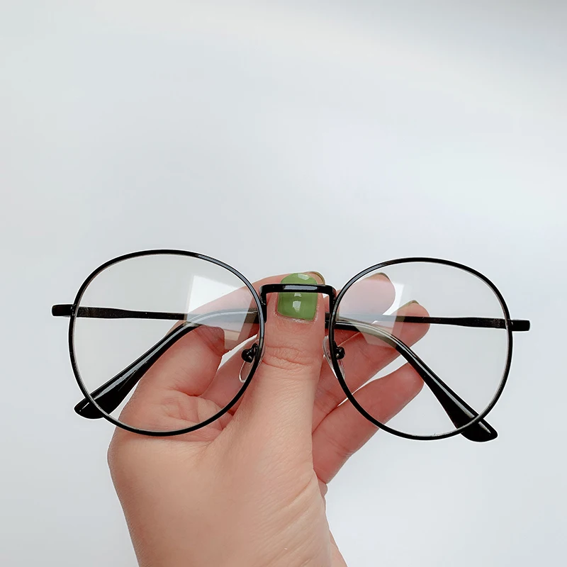 

Retro Vintage Optical Glasses Frame Metal Spectacle Eyewear Clear Lens Trendy for Men Women Frame Brand Designer Nerd Unisex