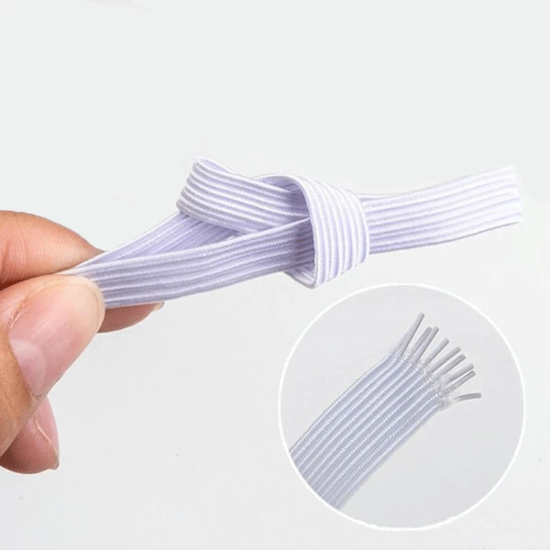 5yards/Lot High-Elastic Spandex Band Trim Sewing Elastics Ribbon White/black DIY Sew Elastic Garment Accessories 3/6/8/10/12mm | Дом и сад