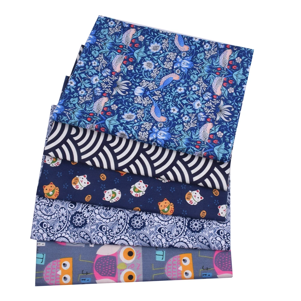 Саржевая 100% хлопчатобумажная ткань из японской ткани Лоскутная Одежда для