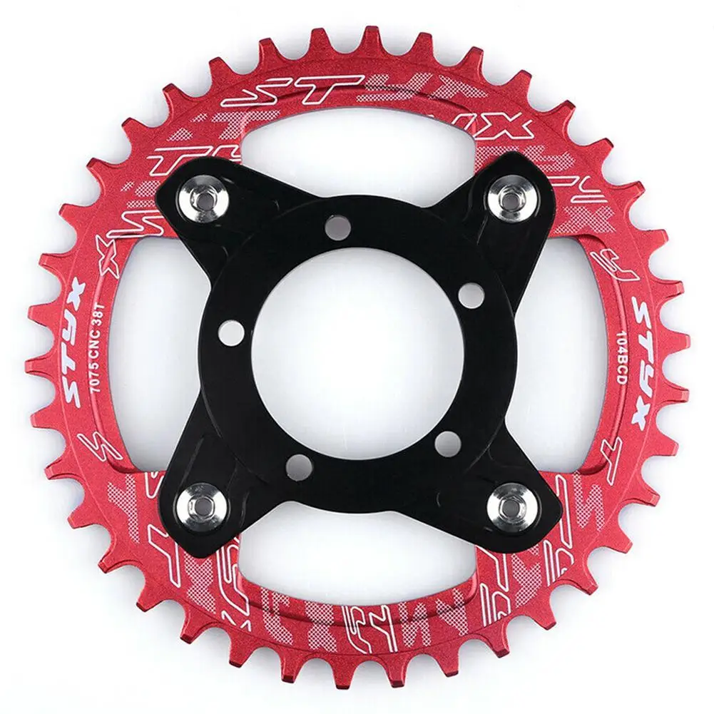 

Прочный Нержавеющая сталь передняя Звездочка цепь с пауком кольцо паук адаптер 104BCD диск держатель подставка для Bafang Электрический мотор