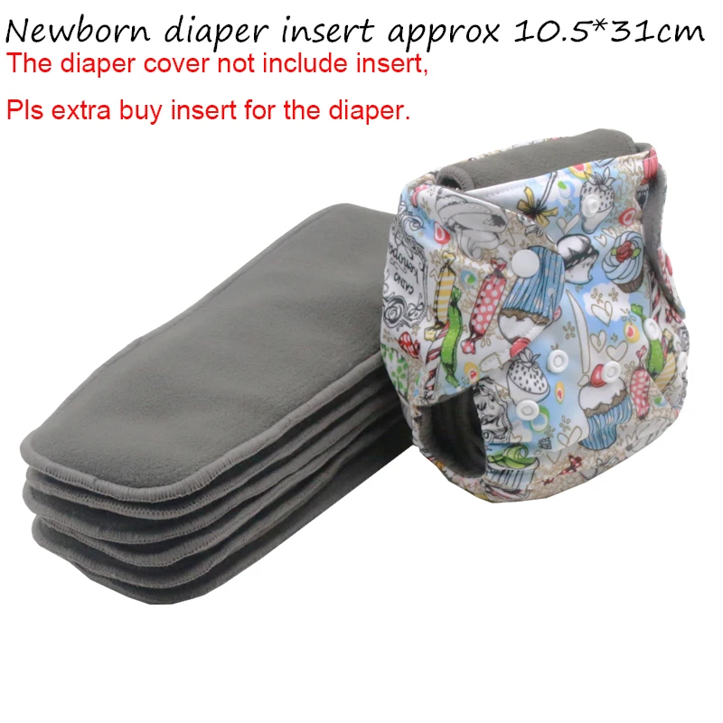 Стираемые тканевые подгузники для новорожденных многоразовые с