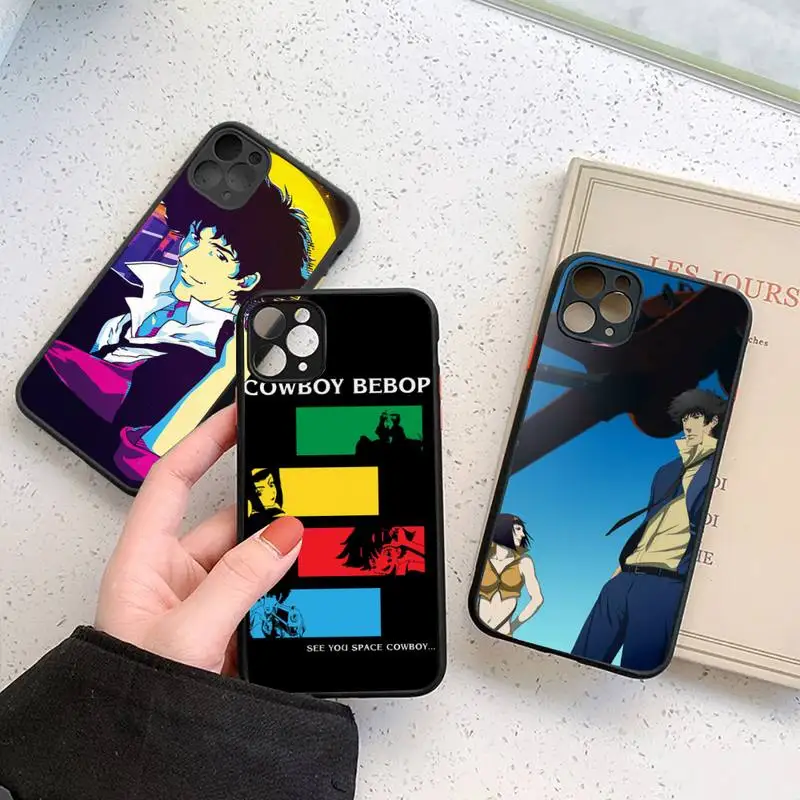 

Cowboy Bebop anime cool Phone Case Matte Transparent for iPhone 7 8 11 12 s mini pro X XS XR MAX Plus cover funda