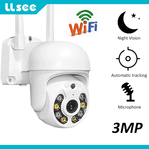 

LLSEE-мини H.265 автоматическое отслеживание PTZ IP Wi-Fi камера ONVIF 4x цифровым зумом AI обнаружения человеческого тела двойной светильник источник IP ...