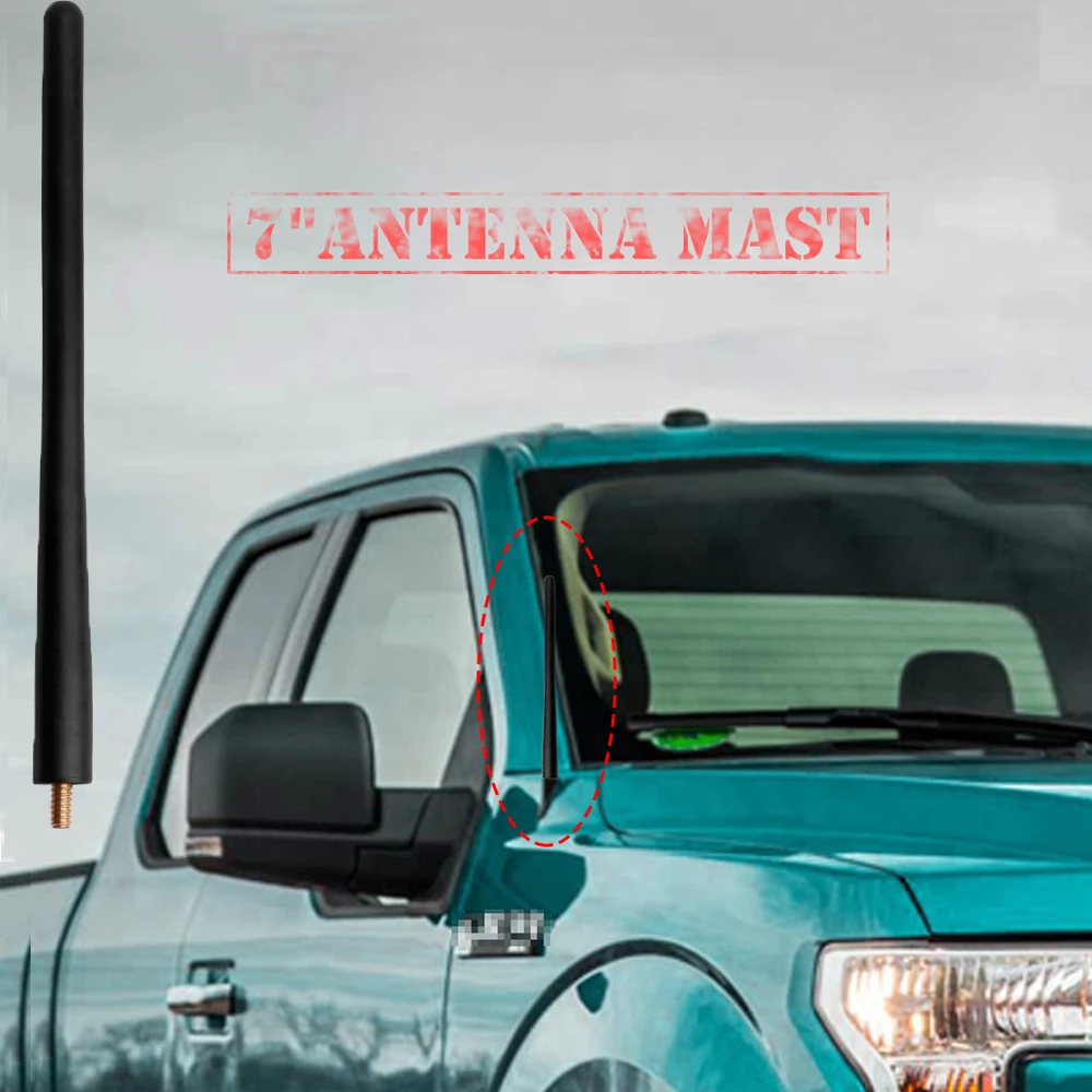 7 дюймовая резиновая медная антенна для 2009 2019 Ford F150 F350 Raptor Dodge Ram1500 4500 радио
