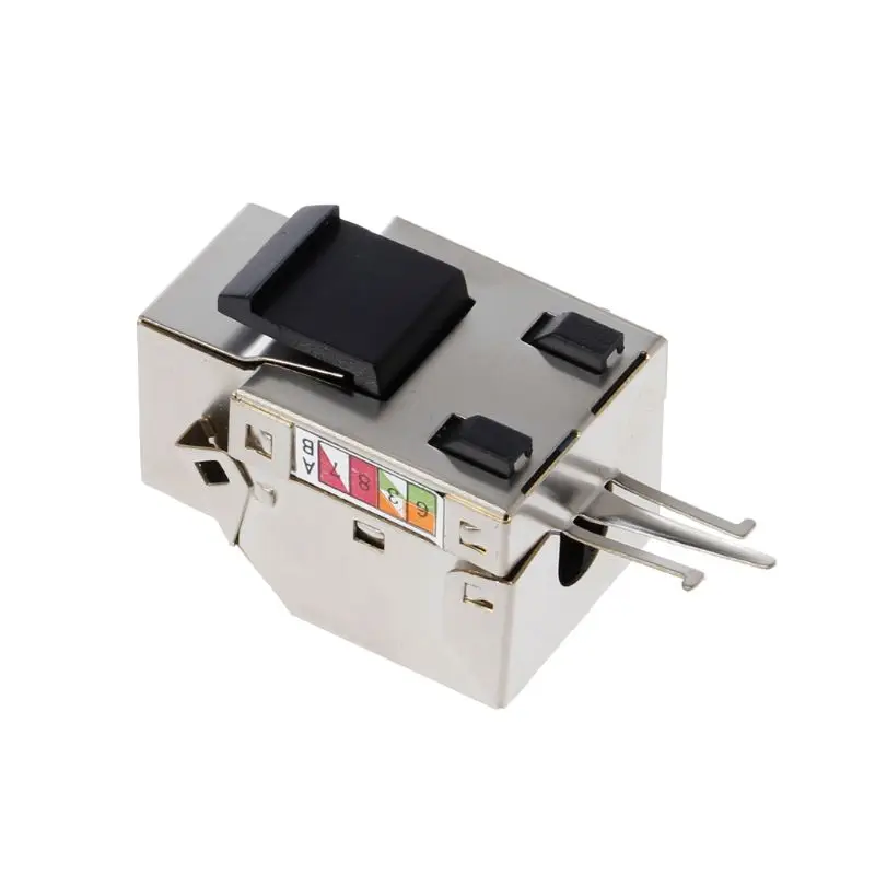 

1Pc 1Pc RJ45 Keystone Cat6 Shielded FTP Copper Alloy UTP Network Module Keystone Jack Network Connector Adapter Information Jack