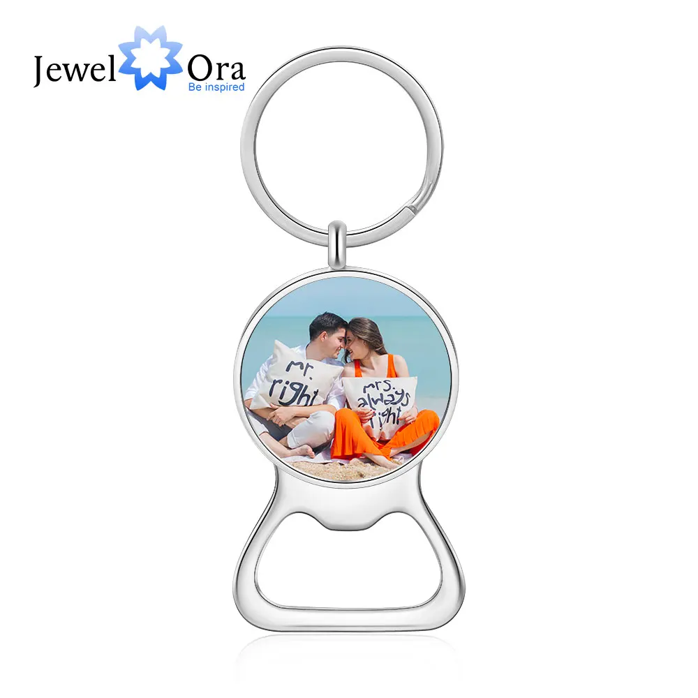 JewelOra персонализированные фото брелки для дам из нержавеющей стали на заказ