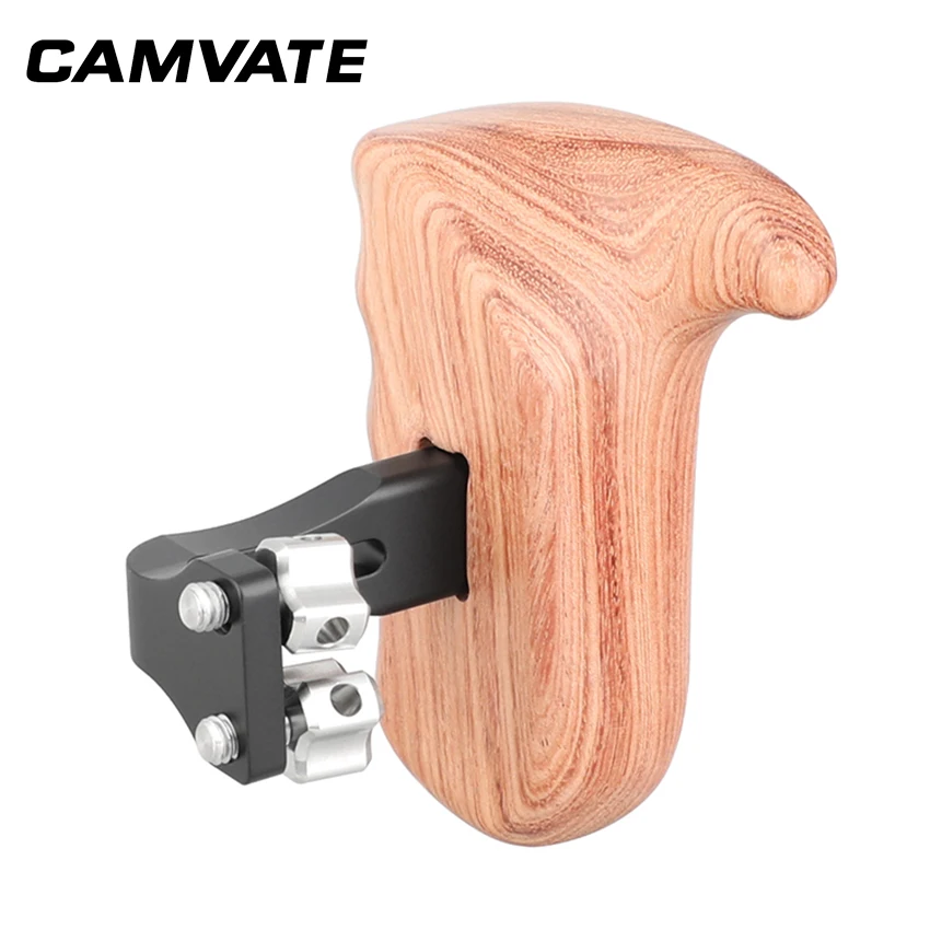 CAMVATE деревянная рукоятка с перевернутым 1/4 &quotрезьбовым соединением для камеры DSLR