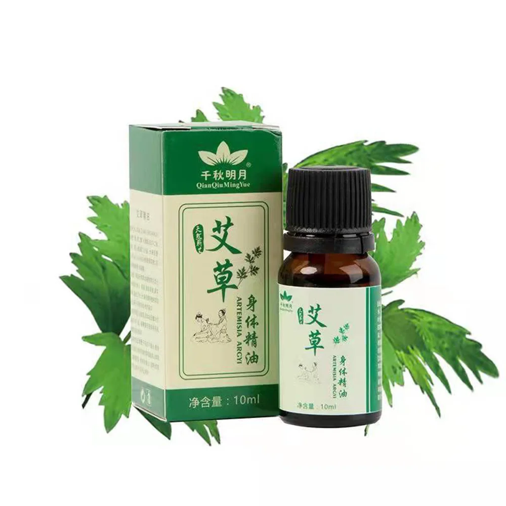 

10ml Wormwood Ginger Essential Rose Plant Essential Oil Chinese Herbal Scrape Spa Massage Therapy Body Oil Essential Massage