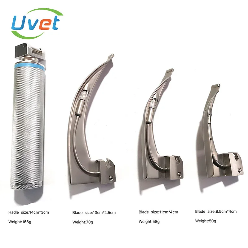 Детский анестезиологический Ларингоскоп Uvet светодиодный ловая Интубация трахеи