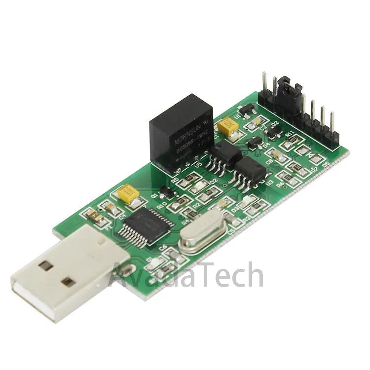 

AvadaTech High-speed isolation USB to TTL serial power supply optocoupler isolation 3.3V 5V TTL output CH340 module