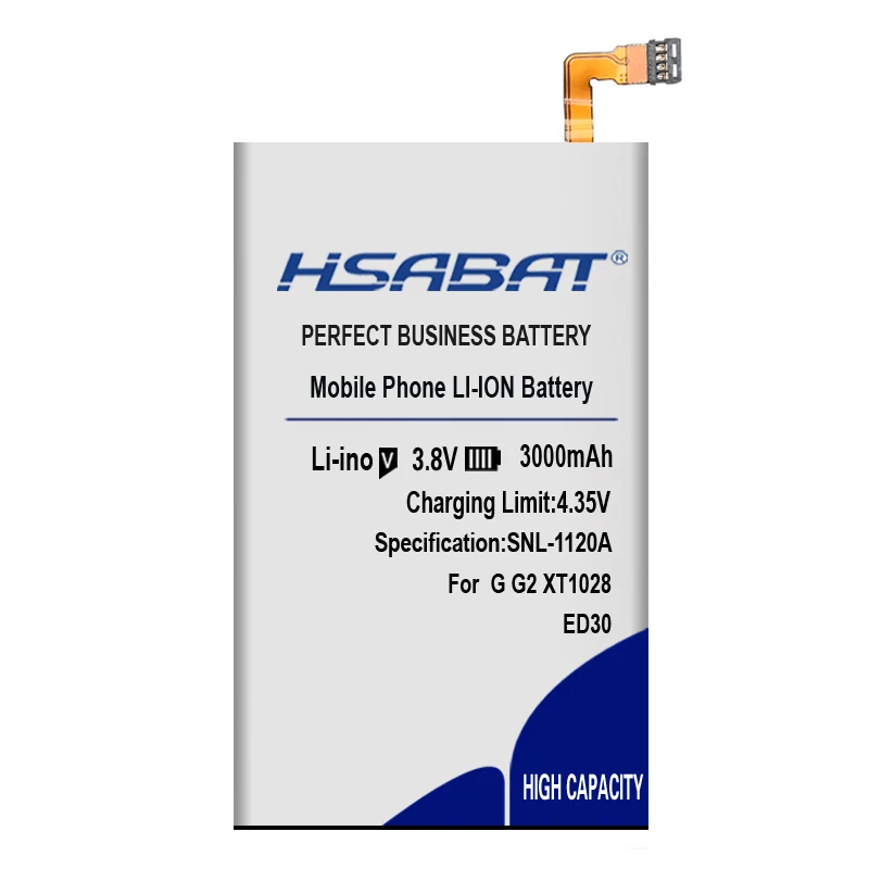 HSABAT 3000 мА/ч, ED30 Батарея для Motorola Moto G G2 XT1008 XT1028 XT1031 XT1032 XT1033 XT1036 XT1042 XT1045 XT1063 XT1064 XT1068