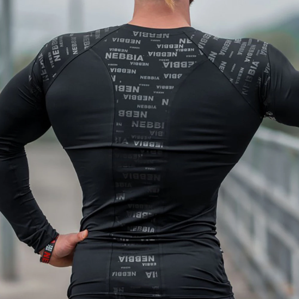 Новая компрессионная футболка с длинным рукавом для бега быстросохнущие рубашки