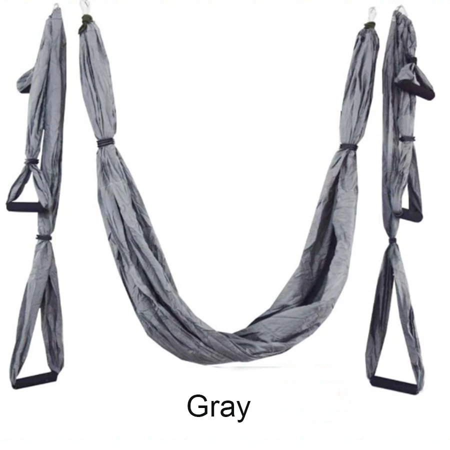 Гамак для аэройоги домашний тренажерный зал тренировки Воздушная Йога 6 ручек с